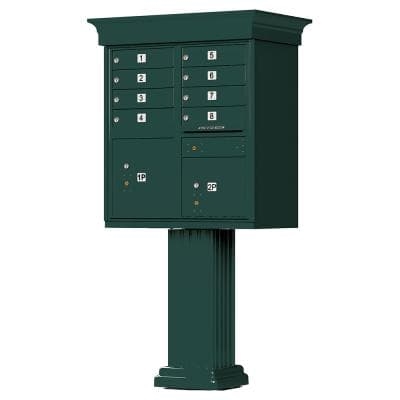 Classic Style Decorative 8-door Cluster Mailbox